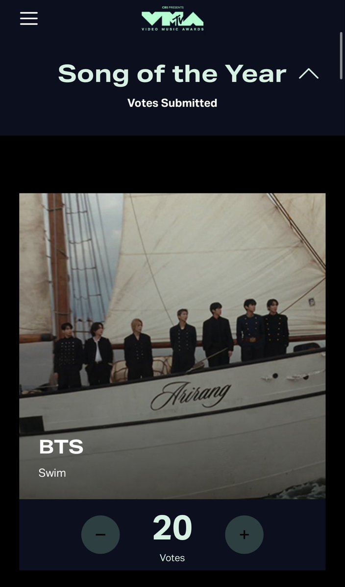 btschartsxdaily's tweet photo. 🚨DOUBLE VOTE DAY!🚨
Last day of voting for the VMAs!

Cast your votes for #BTS NOW!
✅Song of the year: Swim
✅Best K-Pop: BTS

🗳️https://t.co/xO7YSin5Ra https://t.co/ePsbOKam2Q