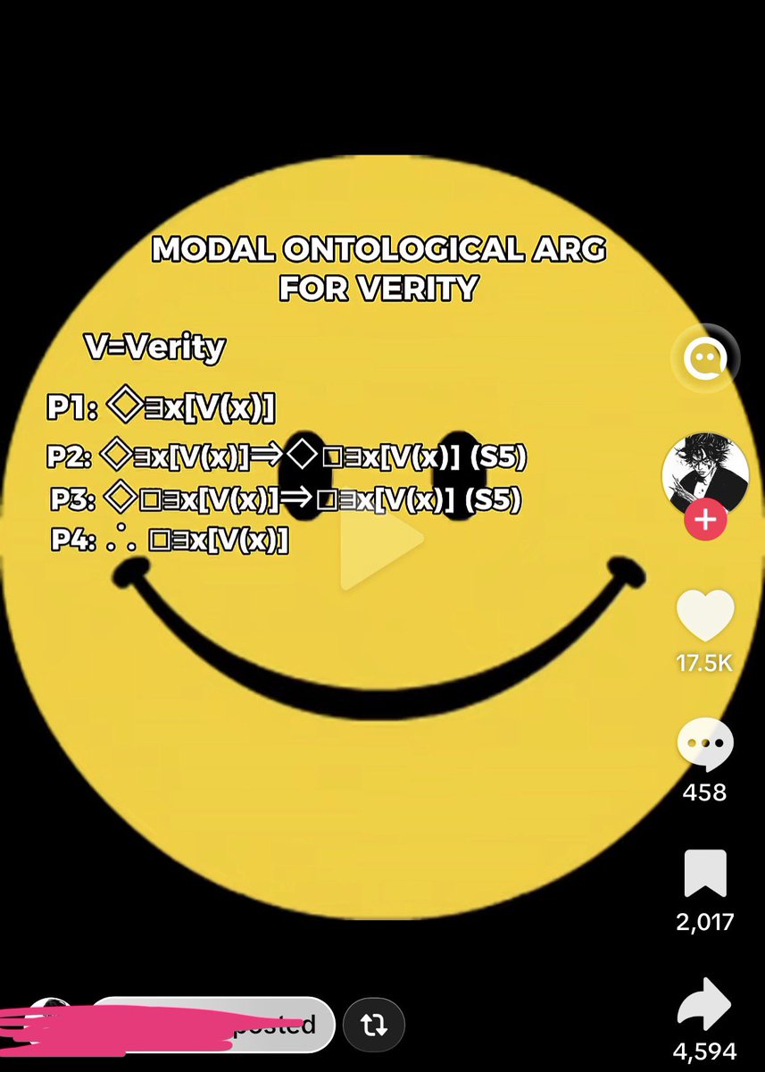 MAKIZSTARZ's tweet photo. @OliviazBored @valievabot Philosophers uses this sort of stuff to prove things (called formal logic). Recently became a tt trend where people ‘prove’ that smth is true by just making up symbols https://t.co/wjLHc90uVi