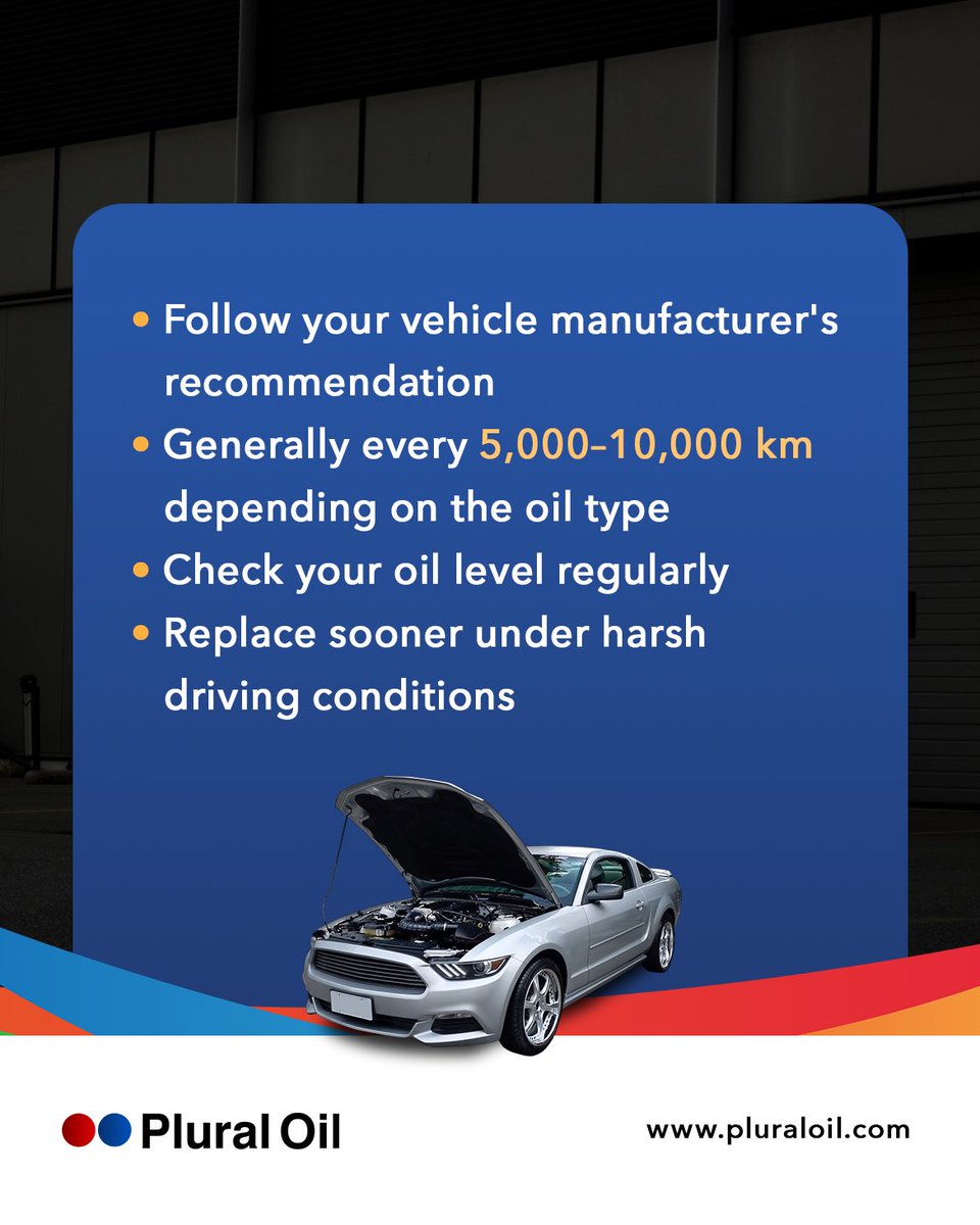 PluralOilOnline's tweet photo. How often do you think you should change your engine oil?

Partner with Plural Oil today for distribution inquiries:

📧 info@pluraloil.com
📞 +234 707 122 1931

#PluralOil #TrustedByMechanics #EnginePerformance https://t.co/6XNTjvafRW
