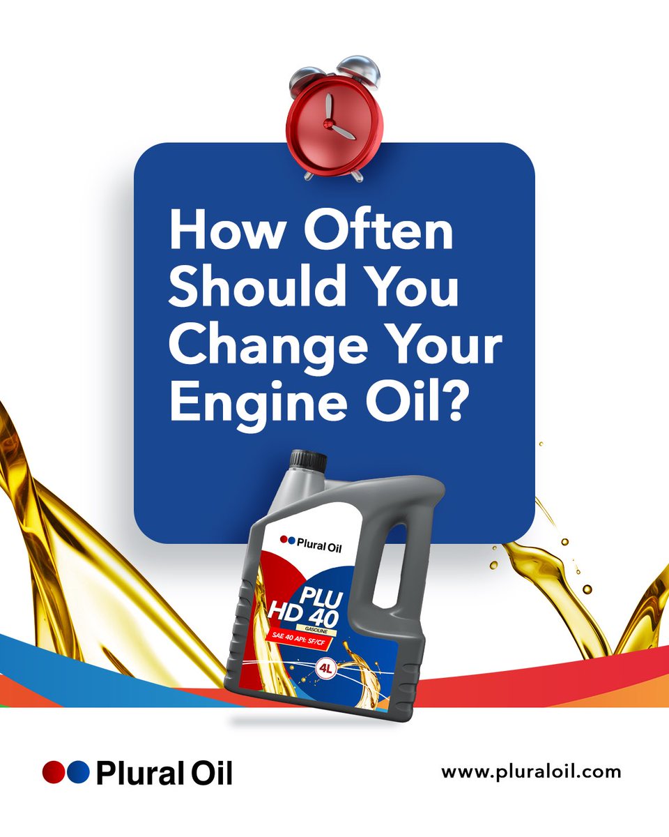 PluralOilOnline's tweet photo. How often do you think you should change your engine oil?

Partner with Plural Oil today for distribution inquiries:

📧 info@pluraloil.com
📞 +234 707 122 1931

#PluralOil #TrustedByMechanics #EnginePerformance https://t.co/6XNTjvafRW