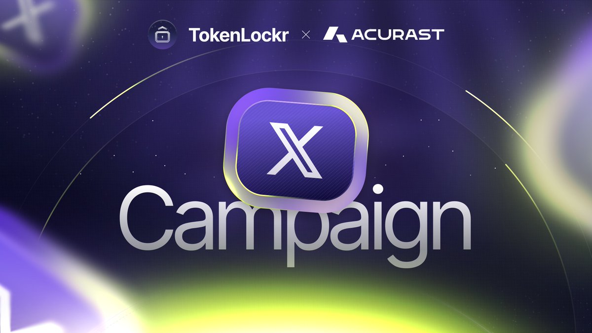 TokenLockr's tweet photo. 🔥 Heads up: $ACU is back on TokenLockr!

After hitting 4 KPIs in the last event, @Acurast returns to TokenLockr with a new campaign.

• Total Tokens → 400,000 $ACU
• Rewards → 5% Fixed / 95% KPI
• Event Period → Sept 25 - Nov 25

All past contributors are welcome to join, along with newcomers who just joined the platform.

📈 Price targets for KPI rewards:
$0.1429 / $0.1769 / $0.2136 / $0.2449 / $0.2721

Find all campaign details on the platform.

🚀 Let's make $ACU break all limits again!