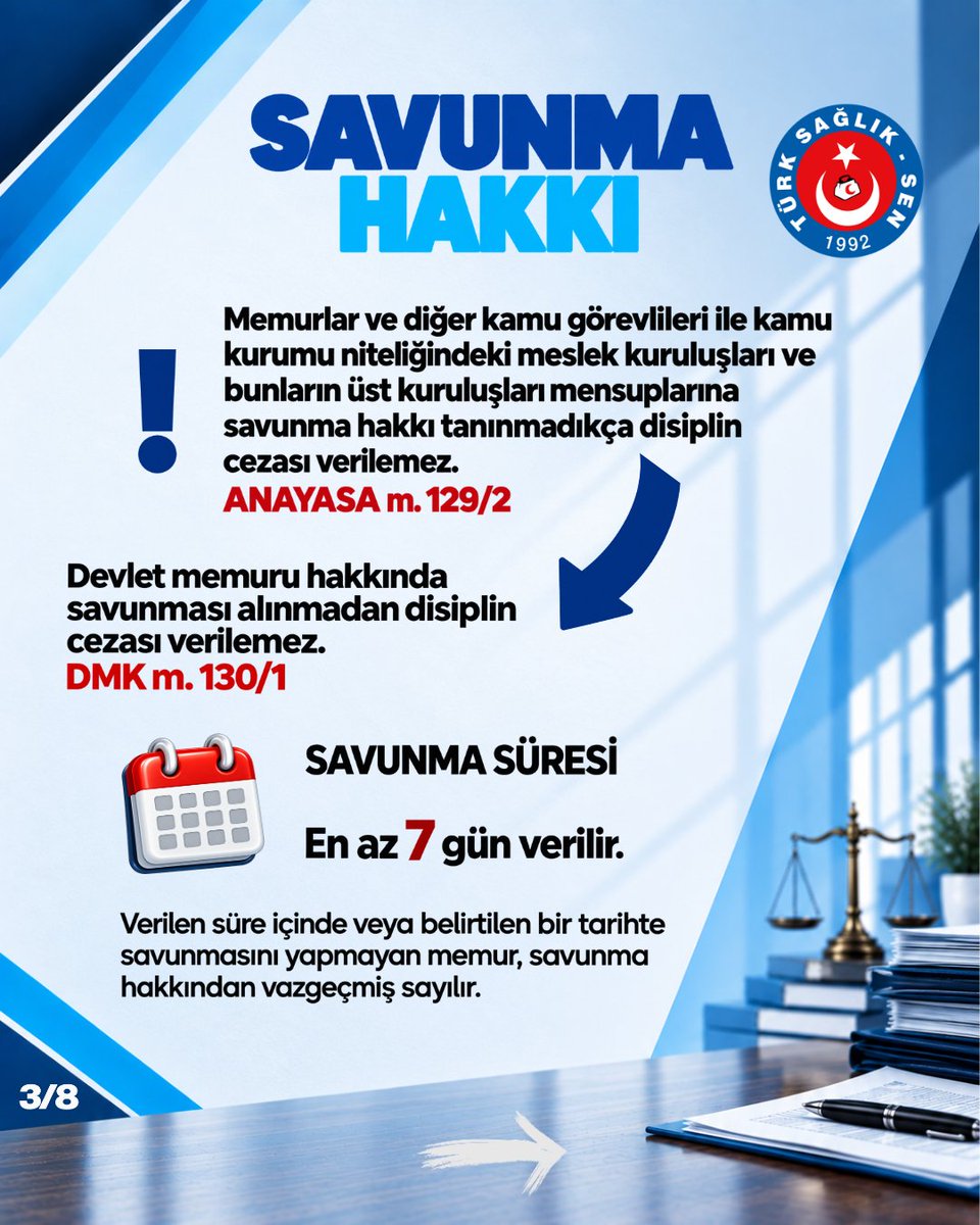 avhakanerkec's tweet photo. Disiplin Soruşturmaları Bölüm 1
- Disiplin Cezaları
- Savunma Hakkı
- Tekerrür
- Disiplin cezalarının etkileri ve daha fazlası... https://t.co/KsdTyPWLRp