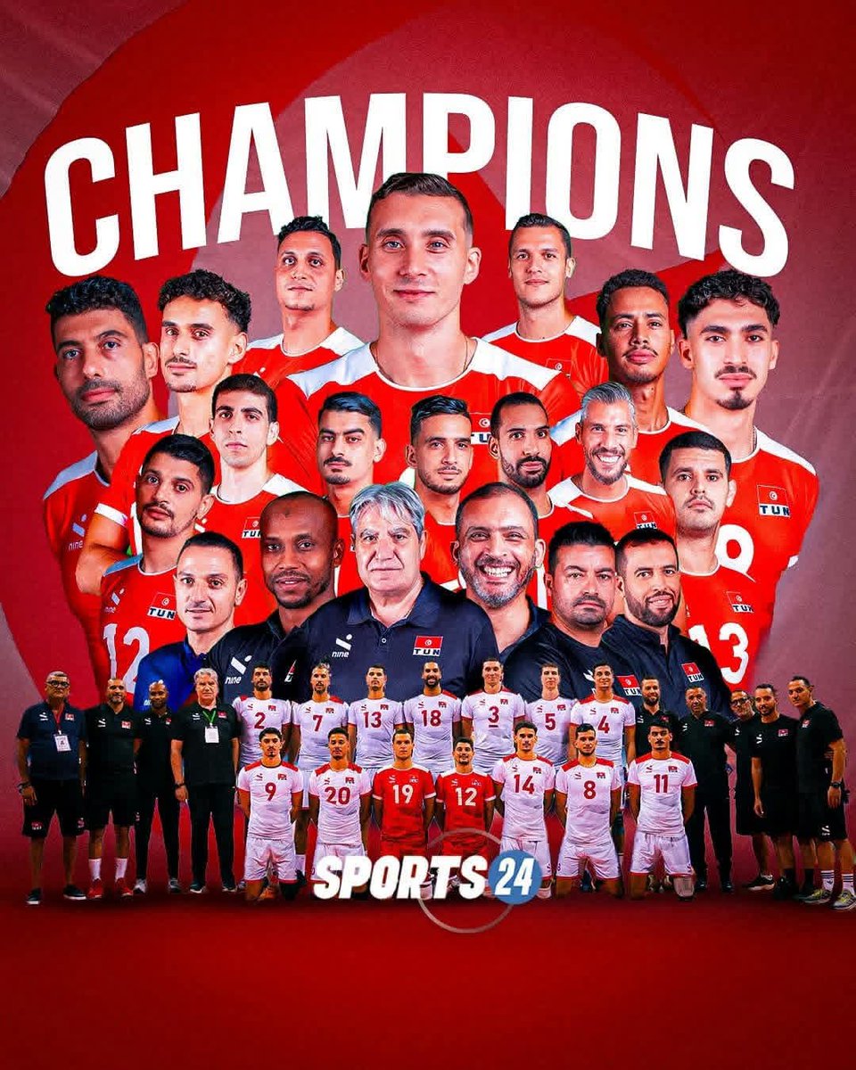 itsyuyuniverse's tweet photo. أبطال افريقيا للكرة الطائرة 🏐🏆 للمرة 12 في التاريخ 🇹🇳 https://t.co/R3bBpWGRkb