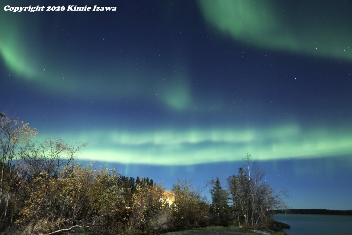 audrey19740719's tweet photo. #Aurora from #Greatslavelake #Yellowknife
September 25, 2026 Fri 0:00-2:30am +5℃ Clear
#NWT #ExploreNWT #SpectacularNWT
#northwestterritory #northernlights
#イエローナイフ #ノースウェストテリトリー
#オーロラ #オーロラ姫 #秋オーロラ https://t.co/H0RjH0GzQx