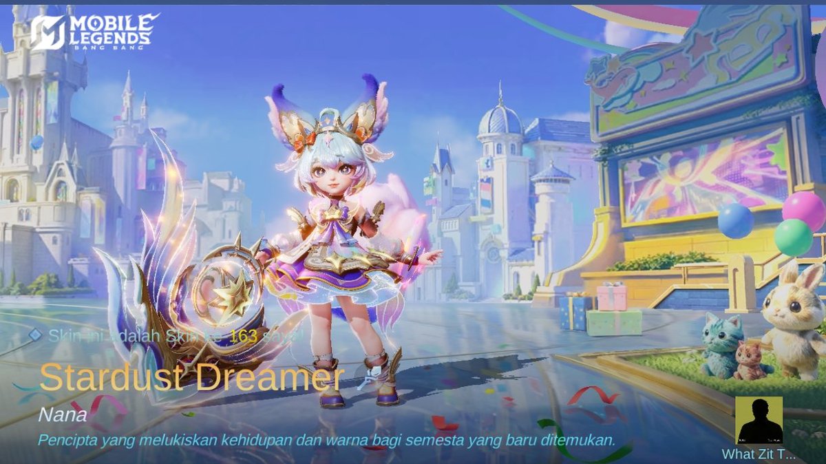 Manggassingi's tweet photo. Saya baru saja mendapatkan Skin baru Stardust Dreamer di Mobile Legends: Bang Bang! Ayo kita berhadapan melawan Player MOBA terbaik dunia bersama-sama! 
https://t.co/vdqLLBuvxq https://t.co/elMbm2u6YK