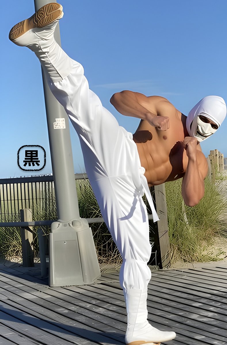 MexiNinjaBoi's tweet photo. (SET 16)
-
The Muscular White Ninja (me) throwing his kicks with a Mempo Kamen showing off his tabi boots and his strength and his strength.πͺπ½π₯·π½πππ²
-
#whiteninja #martialarts #martialart #tabi #tabiboot #ninjashoes #martialartlifestyle #flexibility #manpanites #manthong #mexicano #gayman #muscle #muscles #musclesflex #manbutt #mexicano #culo