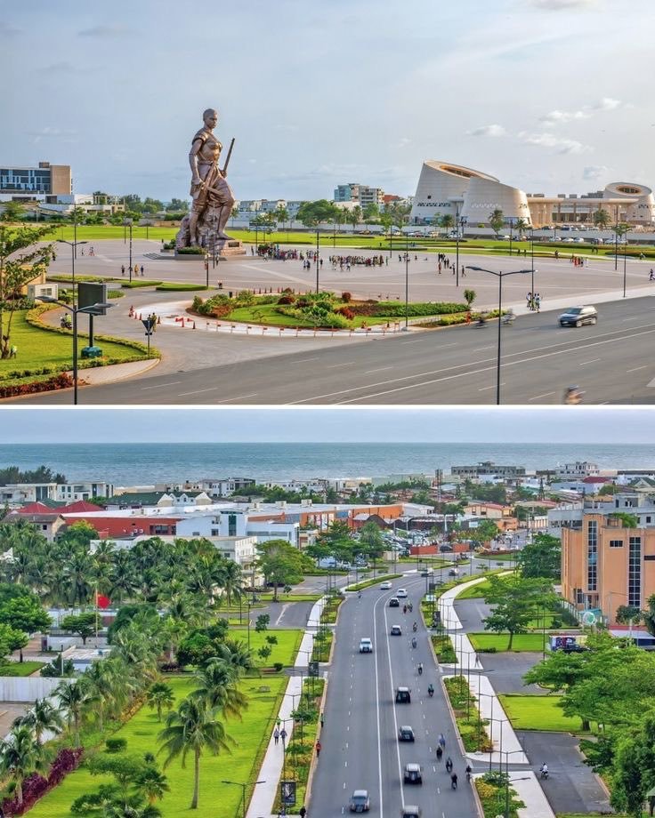 _KemuntoM's tweet photo. This is Benin. It's economy is way lower than that of Kenya. They have a very organized city. 
Wayahudi wa Kenya are saying that economy determines how orderly people are. 
Wakipewa hii, you will have Vibandas all over. 
Wayahudi, disorder is a show of low IQ. https://t.co/HqphuXZdap