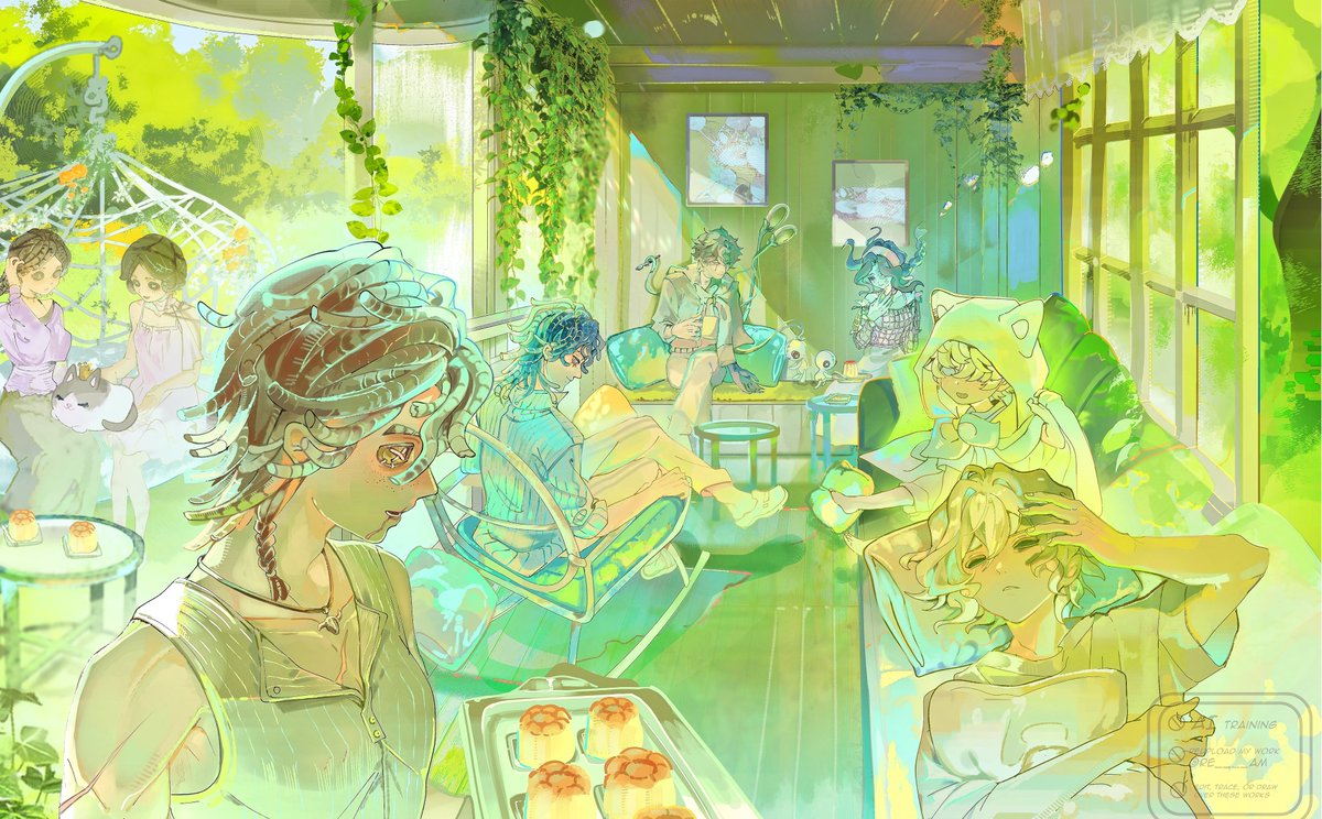 RE____AM's tweet photo. I had so much fun making this piece #IdentityV ! ♡ Tysm for the opportunity 🪴🌼 https://t.co/sM6g11Ivg7