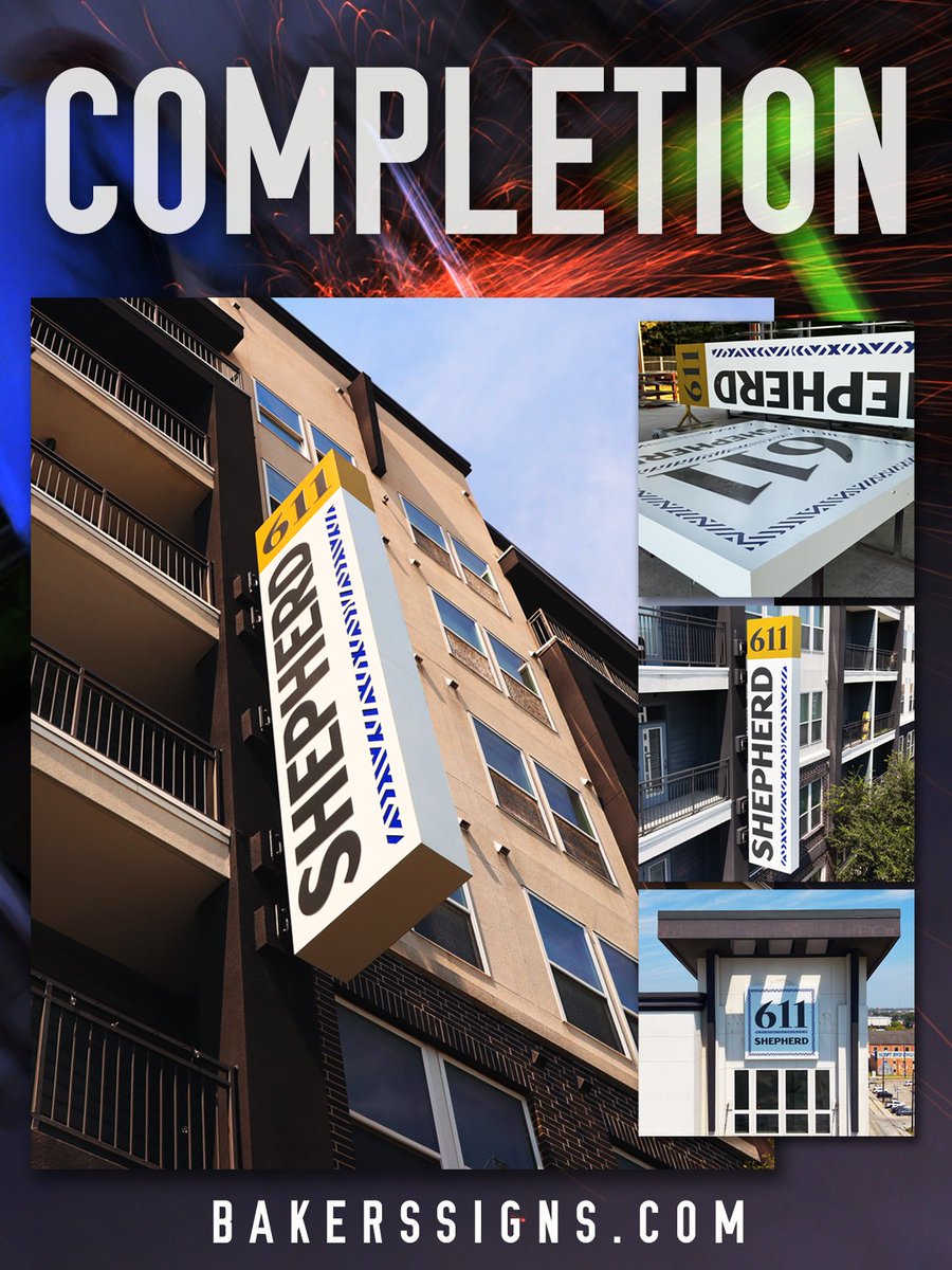 bakerssignstx's tweet photo. COMPLETION.
Looking back at a finished project and say, “We got it done.”
That’s what completion means at Bakers’ Signs.
936-446-1239
https://t.co/34IVc6FZDa
#BakersSigns #SignFabrication #SignManufacturing #SignInstallation #CustomSigns #TexasSigns #SignIndustry #MadeInTexas https://t.co/7IkLoFllSi