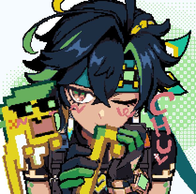 cookie_pixel's tweet photo. Icon for #ajawnich week 2026 💪!

#kinich #アハキィ https://t.co/ja7E08Pqtb