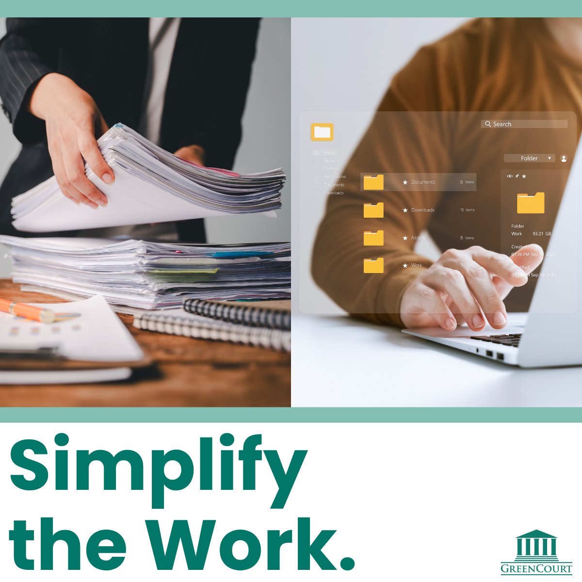 GreenCourtTech's tweet photo. Faster processing doesn’t come from asking staff to work harder.
It comes from removing unnecessary steps and reducing duplicate effort.
GreenCourt helps agencies simplify document-driven work.
#GreenCourt #GovTech #WorkflowSolutions https://t.co/VxjgC9CwVS