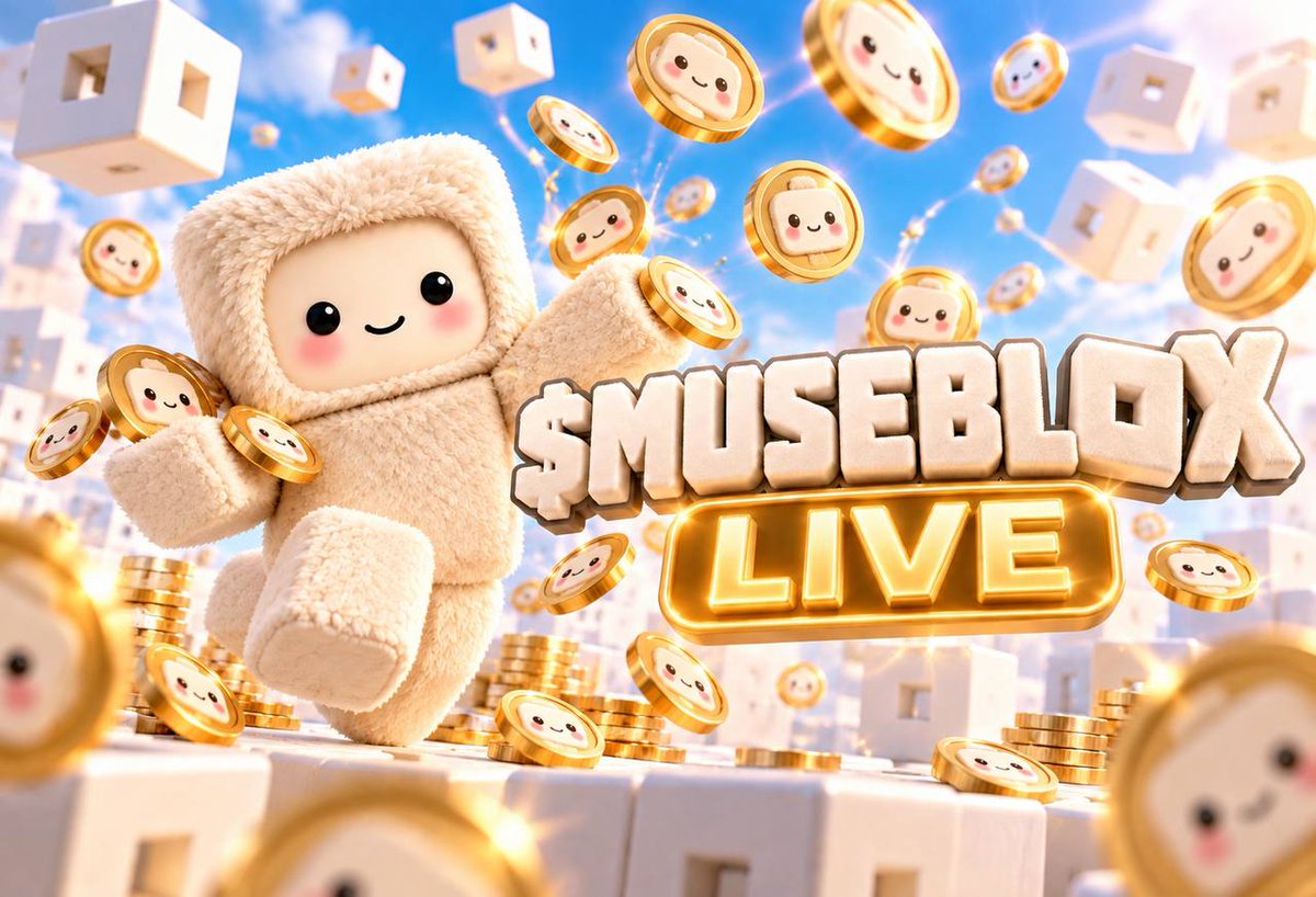 musebloxapp's tweet photo. $MUSEBLOX is live.

0x99395C56Ac05b171394809688CCf9609db43cF1f

Paired with META, live on Robinhood Chain, fully non-custodial.

And the commitment stands: we keep buying back and burning $MUSEBLOX. Platform fees fund the buybacks, and every token bought is burned for good, so supply only shrinks.

https://t.co/vZIHlVSi3K