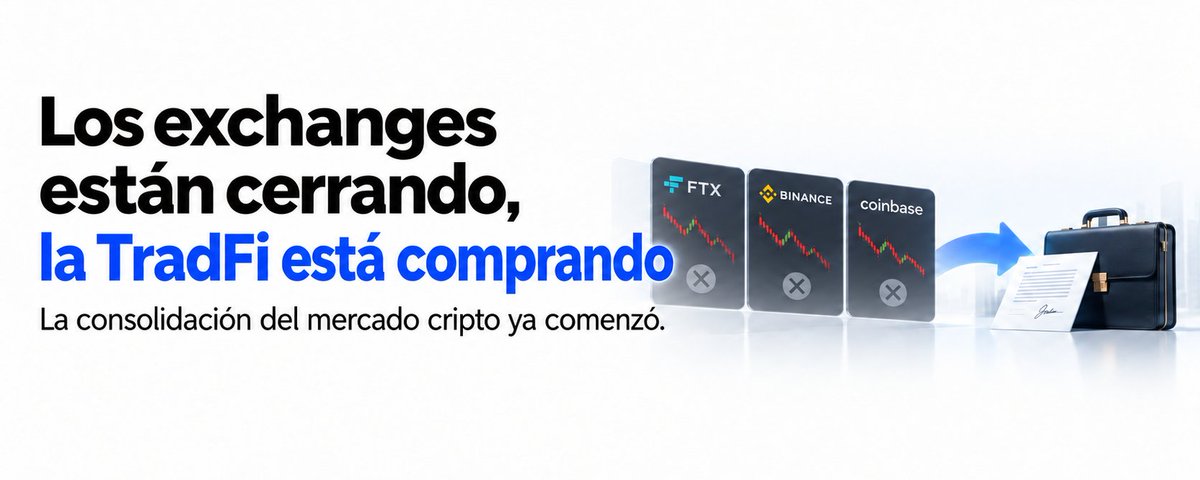 Los exchanges están cerrando mientras los grupos financieros tradicionales salen de compras