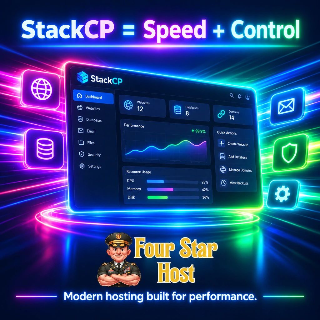 4starhost's tweet photo. StackCP gives you speed, control, and a modern dashboard — built for real performance. https://t.co/oj3WcJYv1g
#WebHosting #WebsiteSpeed #SmallBusiness #stackcp
#DigitalMarketing #OnlineBusiness #TechTips #cpanel
#BusinessGrowth #EntrepreneurLife #WebDesign #controlpanel
#FourStarHost #FastHosting #WebsitePerformance
#SpeedMatters #SecureHosting #TechSolutions
#HostingProvider #ManagedHosting #WordPressHosting
#StackCP #StackCPHosting #StackCPControlPanel #StackCPSpeed
#StackCPSecurity#FastHosting #WebsiteSpeed #SpeedOptimization
#HighPerformanceHosting #NVMeHosting #cPanelAlternative
#BetterThancPanel #DumpcPanel #ModernHosting #UpgradeYourHosting