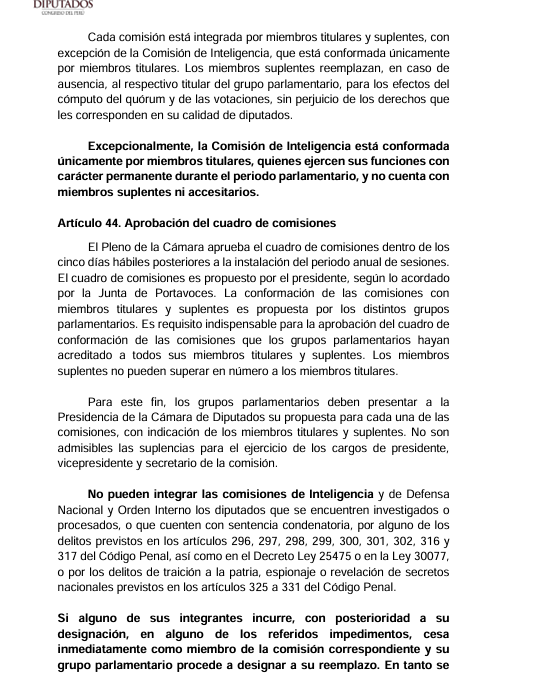 cviguria's tweet photo. Ya no son solo los pedidos para incorporar comision de pueblos andinos o de inclusión social, sino también para que se incorpore la comisión de inteligencia en la cámara de diputados, según propuesta de diputado Krklec de Renovación popular (imgs 1-3). 

Desde Fuerza popular he escuchado críticas indicando que se está ahorrando o siendo más eficientes juntando temas en comisiones que requieren especialización. Pero en realidad es un sancochado (imagen 4)

En Constitución han metido la de Relaciones exteriores, siendo la segunda relevante y ambas con especializaciones diferentes. La de consumidor (que de por sí es una fuerte) incluyen la de servicios públicos que implica otro tipo de especialistas en la materia. La de economía, banca finanzas e inteligencia financiera es discutible. 

Pero las peores mezclas, como si los temas fueran irrelevantes son: Educación, deporte y cultura; inclusión Social, familia, mujer y pueblos andinos, Amazónicos y Afroperuanos. Muestra que son las que menos interesaron al legislador en ese momento a pesar que son temas importantes. 

Pésimo que el congreso anterior haya aprobado este trabajo parlamentario de esta forma.