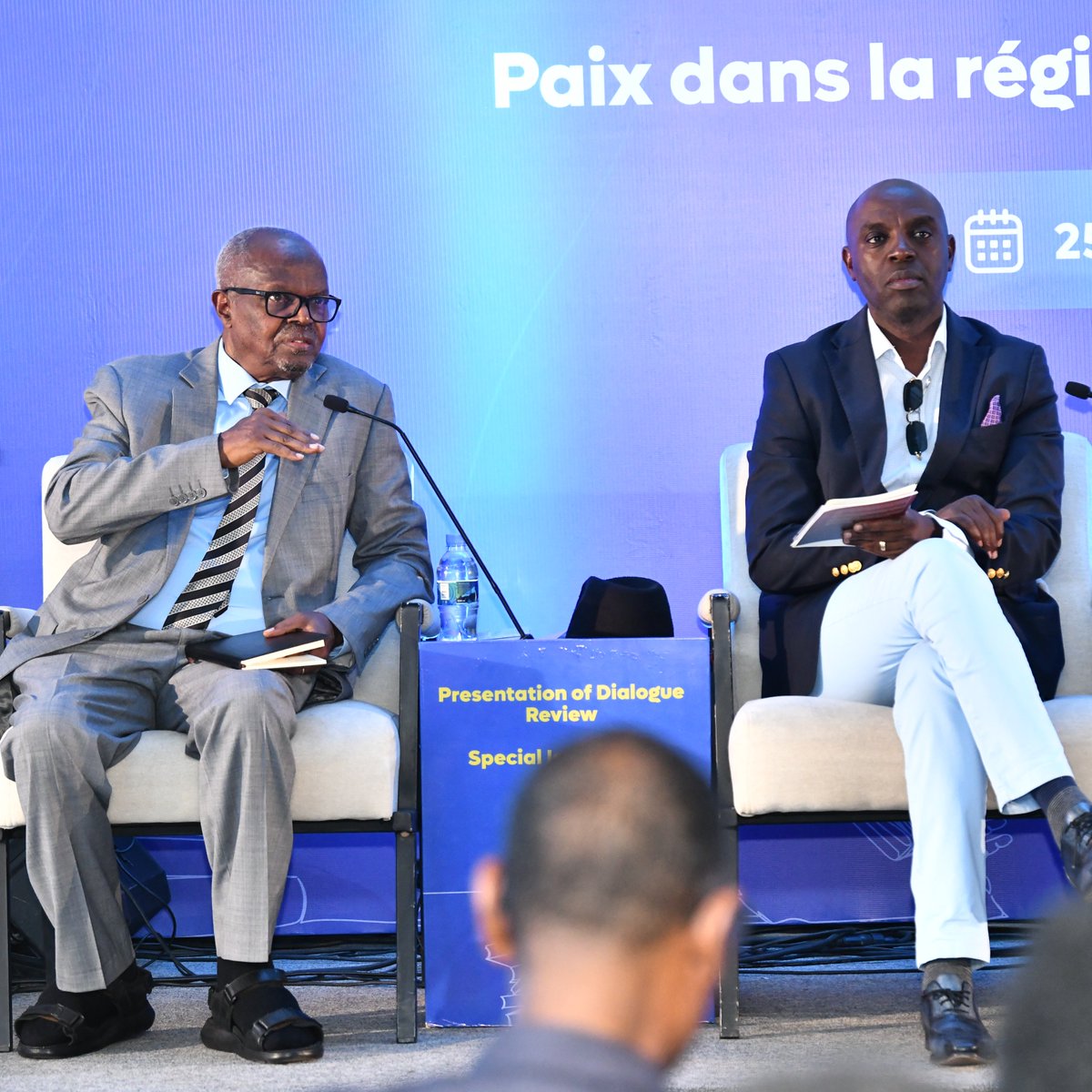 DialogueRwanda's tweet photo. Hon. Antoine Mugesera gave a historical overview of the @DialogueRwanda and presented his article, “Who Could Stop the Genocide Against the Rwandophone Tutsi in the DRC?” highlighting its key arguments &amp; questions about the history and experiences of Rwandophone Tutsi in the #DRC https://t.co/xoqnu4VaL3