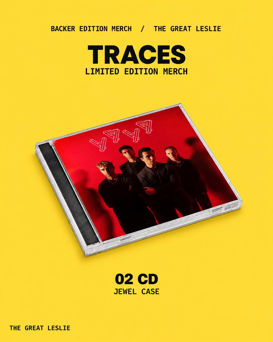 TheGreatLeslie_'s tweet photo. Our first ever album. Your chance to be part of it. ❤️

TRACES — out 29 January 2027.
Pre-order backer-exclusive pink vinyl, CD &amp; cassette by 30 September. Link in bio.

THANK YOU for helping us make this happen. We can’t wait for you to hear it ALL.

Ollie, Freddie, Oda &amp; Ryan x https://t.co/44qwUO1Ipx