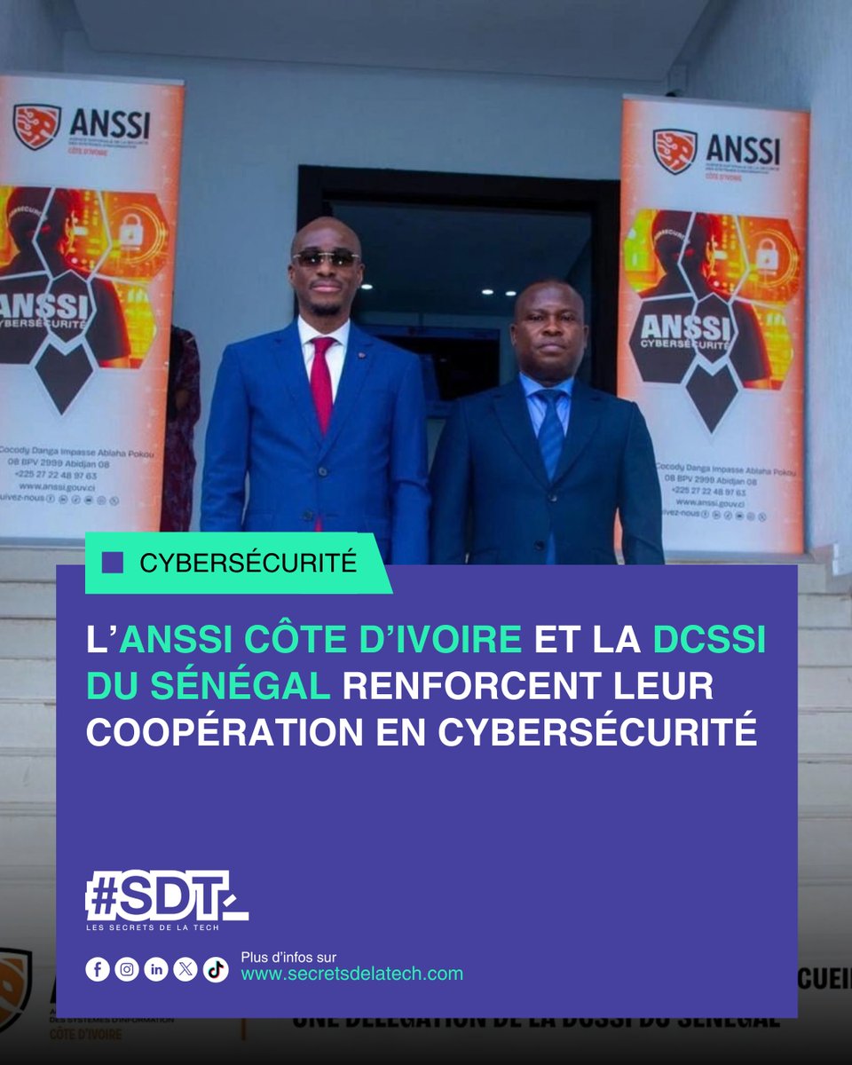 secretsdelatech's tweet photo. ANSSI - Côte d'Ivoire accueille depuis le 22 septembre une délégation de la Direction générale du Chiffre et de la Sécurité des Systèmes d'Information du Sénégal.
Les détails sur cette rencontre ici ⤵️
https://t.co/0jYPOy6HN4
#SecretsDeLaTech #ANSSI #DCSSI #CotedIvoire #Senegal https://t.co/XGKZLT3ZYX