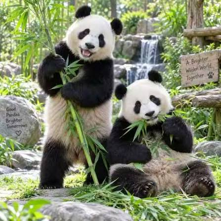 valuetainment's tweet photo. JUST IN: Xi Jinping is sending two giant pandas, Ping Ping and Fu Shuang, to the U.S. as a “friendship” gesture. https://t.co/J7tVHS1zey