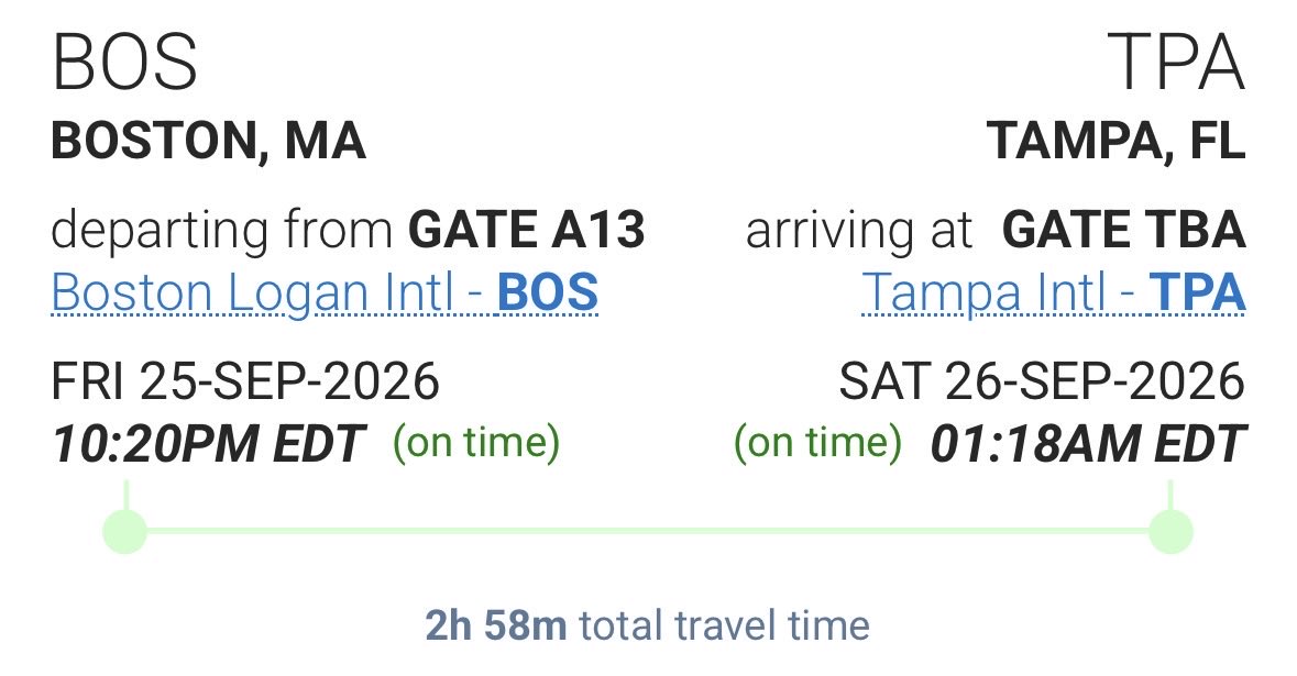 TBTimes_Rays's tweet photo. #RedSox plane also planning to fly to Tampa Bay area tonight; @ChrisCotillo says the tentative plan is for a 3:05 p.m. start for #Cubs-#RedSox at the Trop on Sunday https://t.co/TJM6M8G3BR