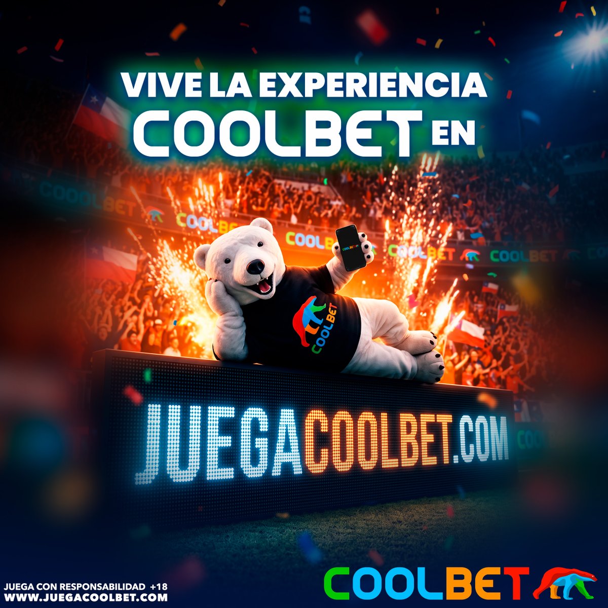 CoolbetChile's tweet photo. Entra a Coolbet. Regístrate en 60 segundos ➡️ ¡Juega Casino, Deportes y Poker sin trampas!