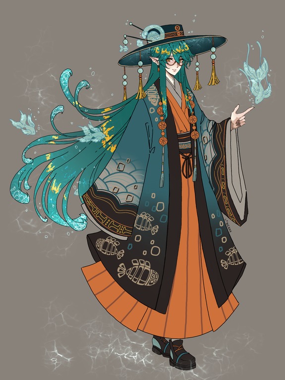 wellseyarts's tweet photo. Every detail comes together to create a character that feels like they’ve stepped straight out of an underwater legend
.
.
#DigitalArt #CharacterDesign #FantasyArt #FantasyCharacter #ConceptArt #DigitalIllustration #AnimeArt #AnimeCharacter #AquaticCharacter #fursona https://t.co/mOlwMZ5AQx