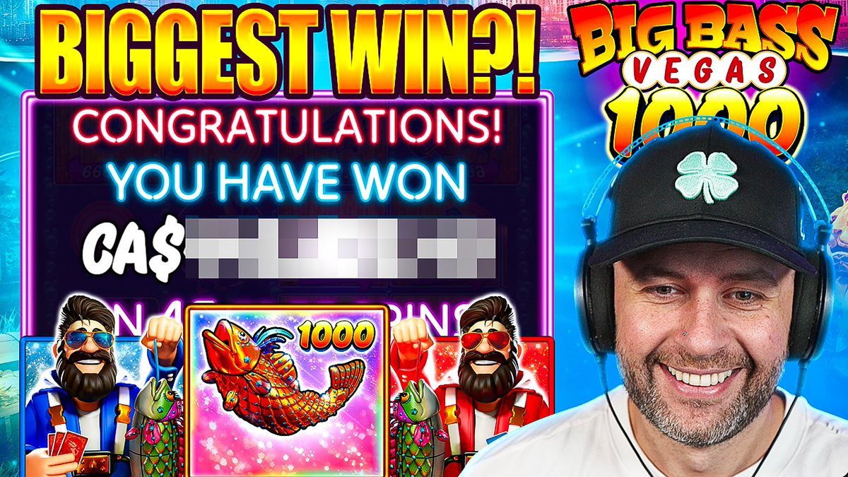 WatchGamesTV's tweet photo. *NEW VIDEO*

MY BIGGEST BIG BASS WIN of ALL TIME on BIG BASS VEGAS 1000!!

Watch it here: https://t.co/zqyrvD009B https://t.co/bJlywuPA4w