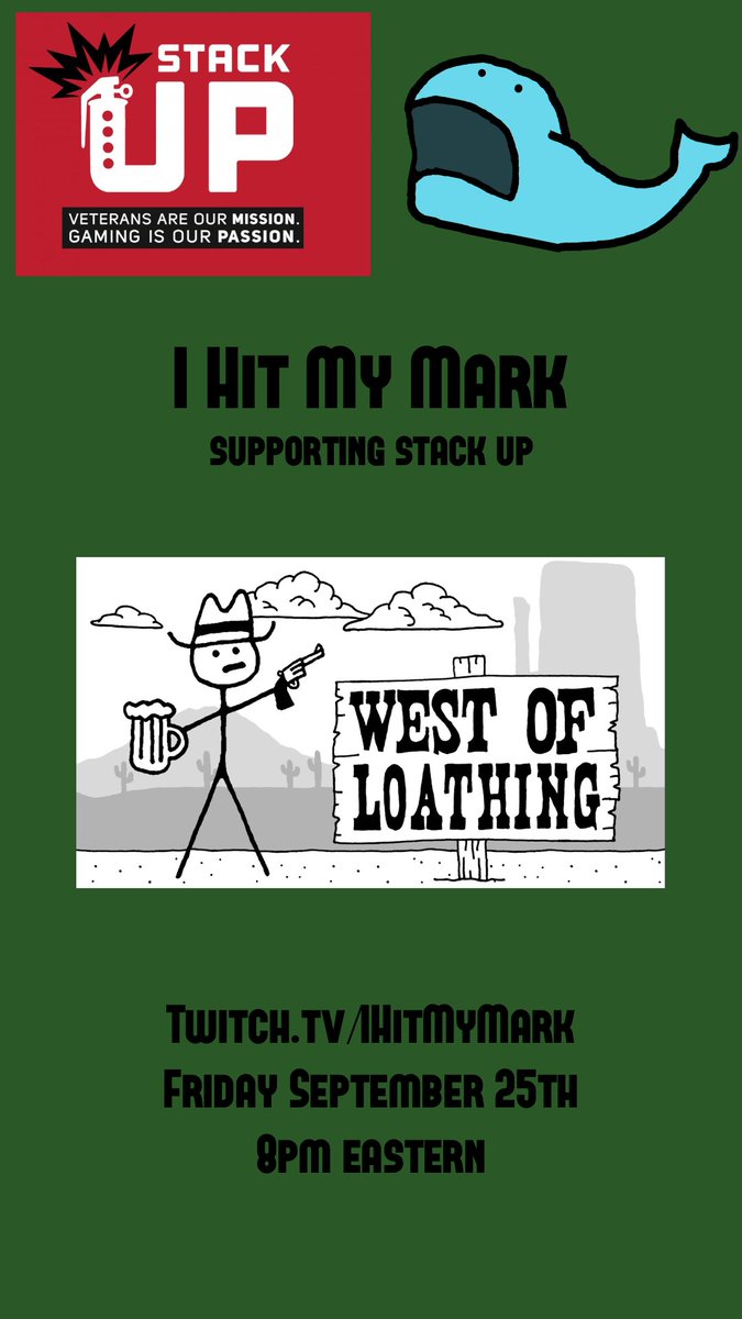 IHitMyMark's tweet photo. I have partnered with @StackUpDotOrg  to bring you a charity stream tonight at 8pm Eastern! https://t.co/BoTLpwwOZJ https://t.co/GXTadWzDFd