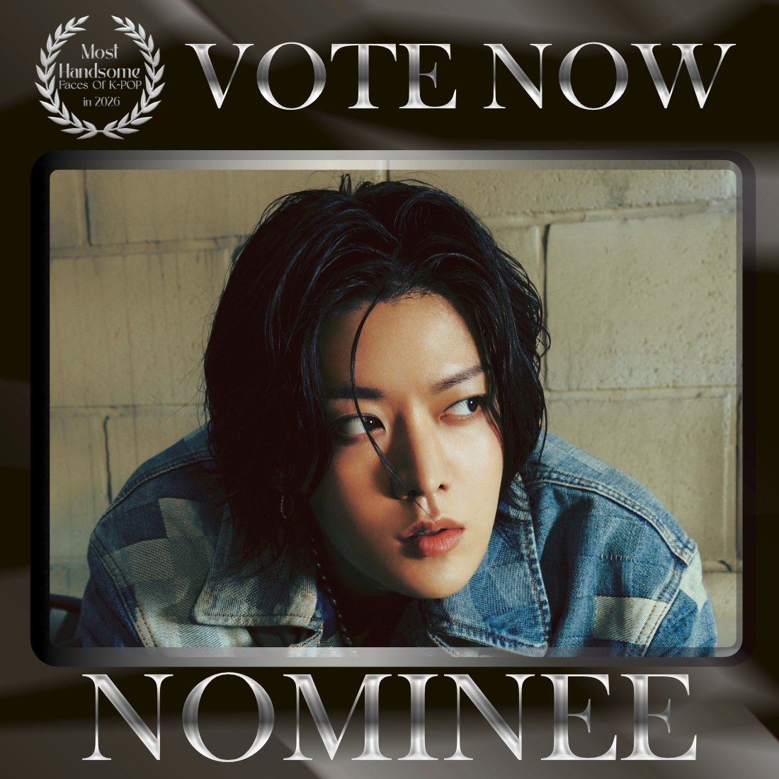 TOP100KPOP's tweet photo. YUTA (NCT 127) is nominated for Most Handsome Faces of K-POP in 2026.

👉 VOTE: https://t.co/KQkXdYYxhj https://t.co/JytapoUfeK