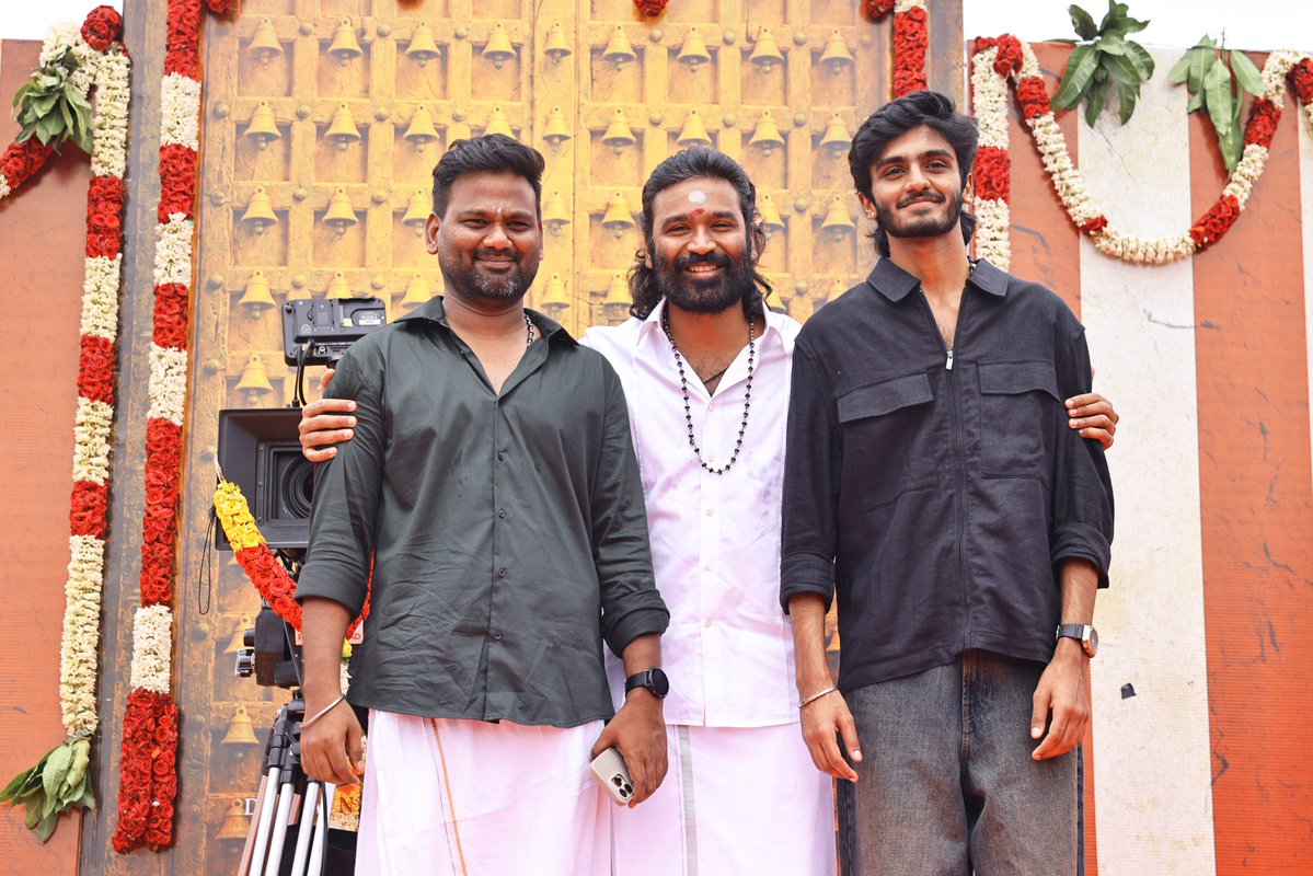 RIAZtheboss's tweet photo. A grand beginning for #D56! 🔥 The film has officially kicked off with an auspicious pooja.

Summer 2027 release ✨

Directed by @tamizh018.

@dhanushkraja #Vadivelu @iam_SJSuryah @Vijay_B_Kumar @PreityMukundan @SaiAbhyankkar #SrikaraStudios @SitharaEnts @PrimarkProd @vamsi84 #SaiSoujanya @lingasamy21