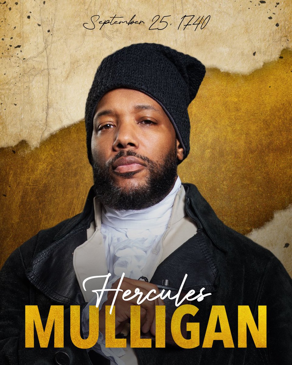 HamiltonMusical's tweet photo. Brrrah, brraaah! It's Hercules Mulligan's birthday. https://t.co/9kPjMH7DQi