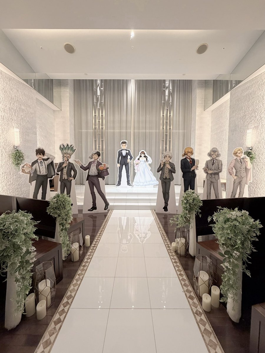 koconyanco's tweet photo. オンザページのdcst結婚式コラボ本当に良かった…！
千空のスピーチすごく良くて泣けた…
料理も美味しくてスタッフさんも神対応。式から披露宴まで、ちゃんと大樹と杠の結婚式だった。
そして推しの…髪結った龍水がカッコ良過ぎて天才でした。ありがとうございました。 https://t.co/PuNUpFK4kD