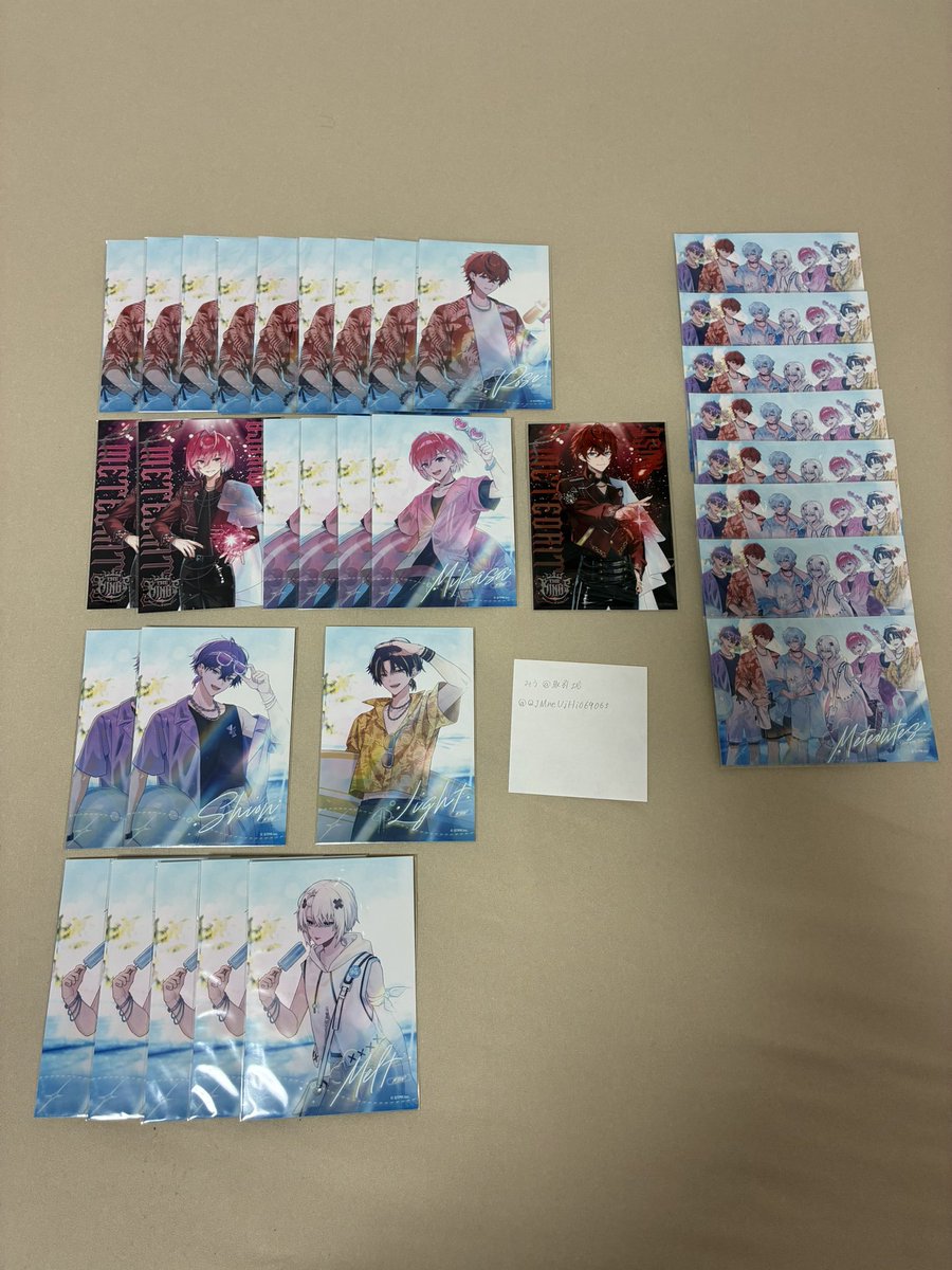 lrn_Z7's tweet photo. めておら ファミマプリント ブロマイド サマータイム

求┊︎🩵
譲┊︎画像より❤️9 🩷4 💜2 💛1 🤍5 🖤8
異種❤️1🩷2

郵送希望

別ポストにて買取も募集しております。

 #めておらグッズ交換
 #めておらグッズ買取 https://t.co/0EWYjui6PO