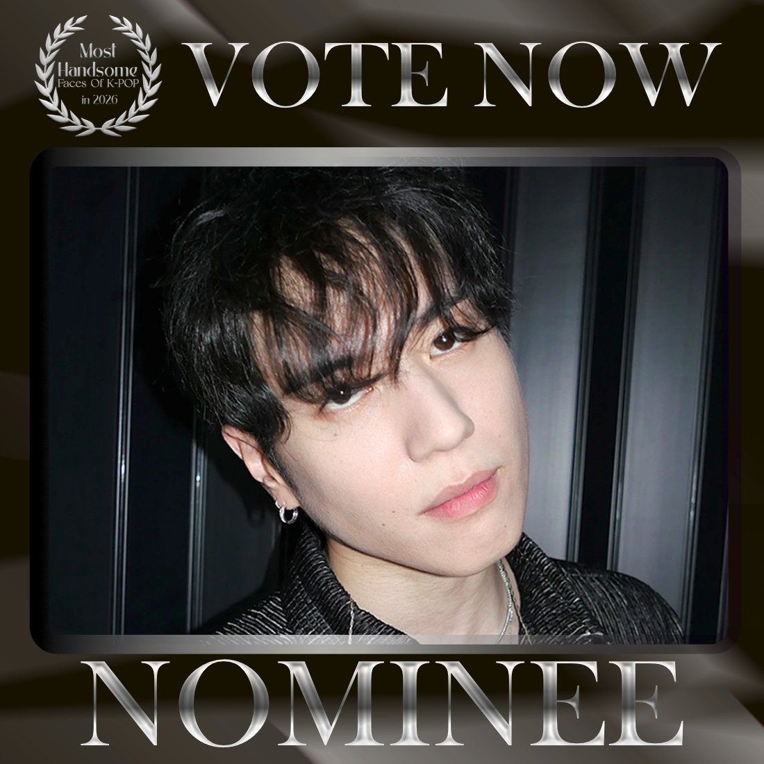 TOP100KPOP's tweet photo. YUGYEOM (GOT7) is nominated for Most Handsome Faces of K-POP in 2026.

👉 VOTE: https://t.co/KQkXdYYxhj https://t.co/pfu6Mt0dew
