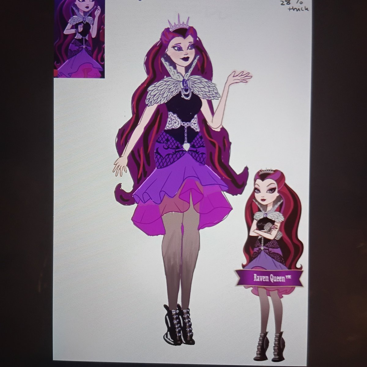 gooseberries009's tweet photo. Raven from eah wip https://t.co/ZXFGjYXftq