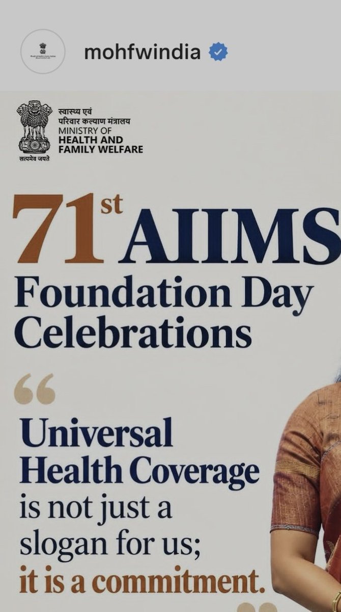 DrSaranshverma's tweet photo. Today MoHFW celebrates AIIMS’ 71st Foundation Day & Universal Health Coverage.

Meanwhile: a doctor assaulted in the ICU at AIIMS Nagpur. 

A resident at AIIMS Jodhpur dead by suicide facing severe toxicity.

Is doctors’ safety & dignity also part of UHC?

Doctors save lives. Who protects theirs?

#AIIMS #AIIMSNagpur #AIIMSJodhpur #MedTwitter #ResidentDoctors