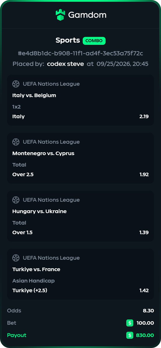 codexsteve's tweet photo. We lost on the bonus hunt, but we'll make it up with sports betting on best sportbook casino GAMDOM 
if we win 

$130 Giveaway 

✅Retweet &amp; Like
✅Follow me &amp; @Romer 
✅Tag a friend https://t.co/7oiaTixVVq