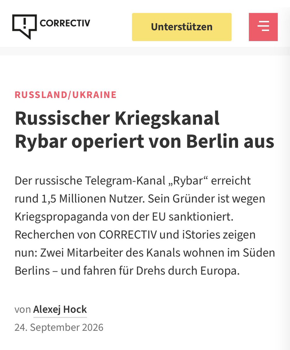 NitnelavGS's tweet photo. Rybar is THE Z milblogger. Turns out it operates from Berlin. https://t.co/UVa5sxCDJS