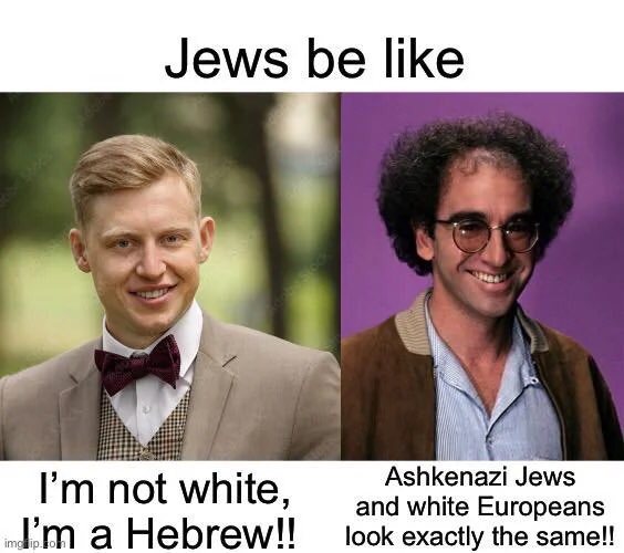 AObserver2026's tweet photo. @Jenny_1884 Jenny, Ashkenazi Jews are not White, they are admixed race. https://t.co/o4LzdUbsLQ
