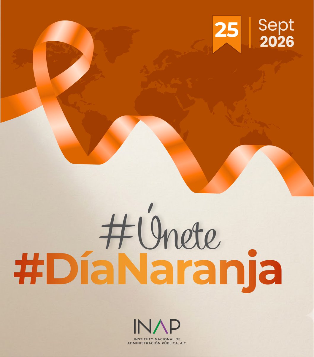 inap_mx's tweet photo. 🧡 En el INAP alzamos la voz contra la violencia hacia las mujeres y las niñas.
La prevención, el respeto y la igualdad son responsabilidad de todas y todos. Actuemos, no solo hoy, sino todos los días.
#DíaNaranja #INAP #ÚneteAlDíaNaranja https://t.co/pergsvfQXY