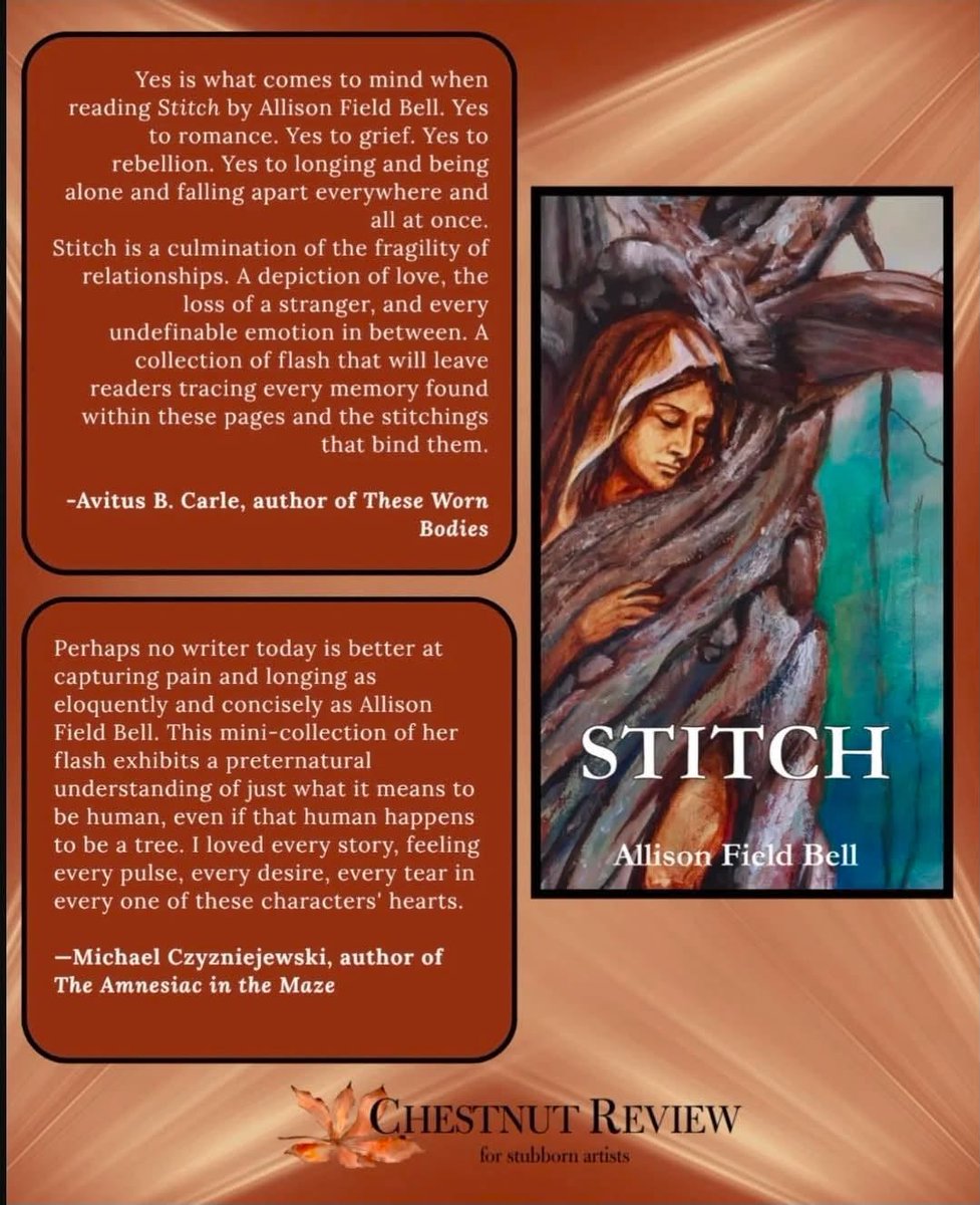 MCzyzniejewski's tweet photo. !!!LAUNCH PARTY!!!

Join hosts @ChestnutReview and @MarioAliberto3 this Sunday, 9/27 at 4 p.m. CT—that's Missouri time—to celebrate @AFB16's new flash fiction collection, STITCH

I'll be reading with legends @sfreligh, Eric Scot Tryon, and @avitusbcarle!

Register in Comments. https://t.co/oa2nQ2EGwQ