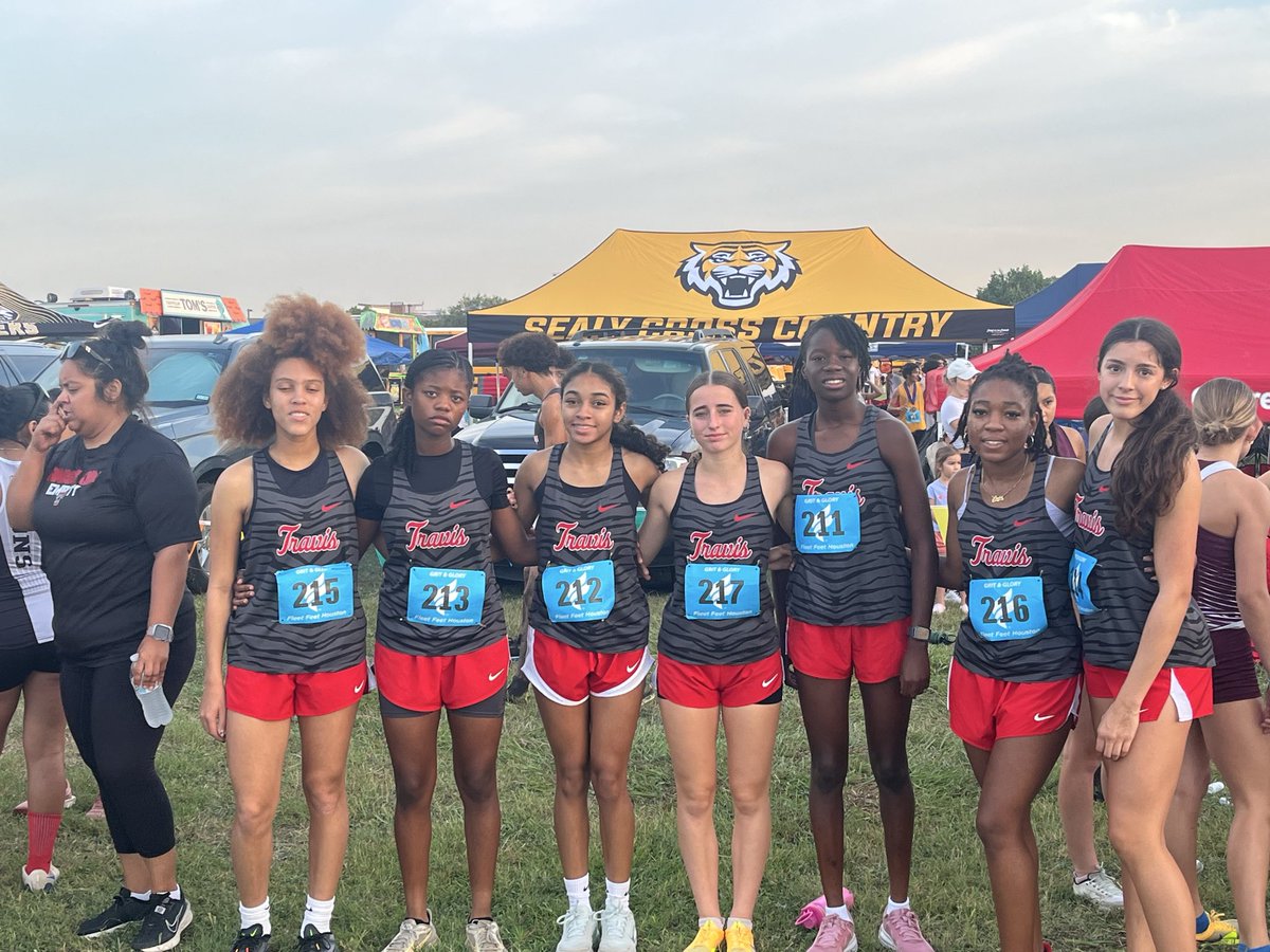 THSTrackField's tweet photo. Way to go Lady Tigers XC with a 4th place finish at the Grit &amp; Glory Invite. Sophomore  Hazel Vowell finished 1st &amp; junior Jizelle Barrios-Patton finished 6th and ran her personal best time. Other personal best times were recorded by Micaiah Duty and Lily Harris. 
@THS_Tigers https://t.co/ki0a0Zywc2