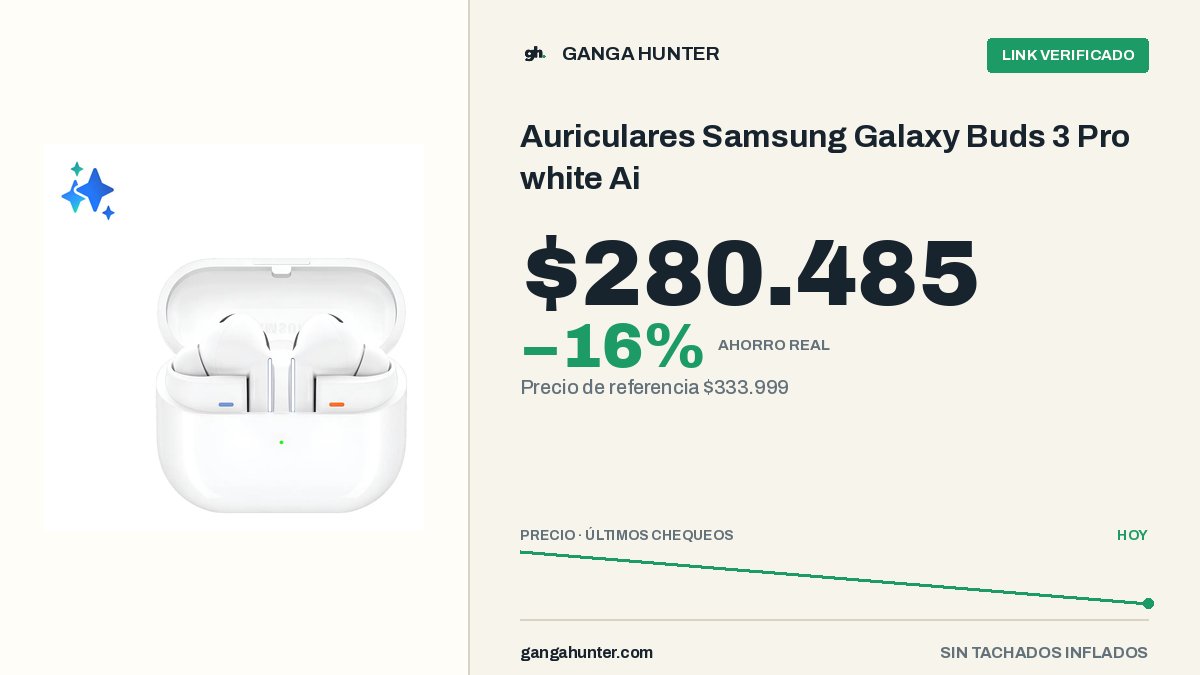 GangaHunterAR's tweet photo. 👀 Auriculares Samsung Galax… a $280.485
Lo chequeamos: quedó 16% abajo de la siguiente opción.
👉 Comprar en ML: https://t.co/Y7u0vfOdsn
🔎 Compararlo en el radar: https://t.co/QiXunzf9MT https://t.co/kYAC8FiCtQ