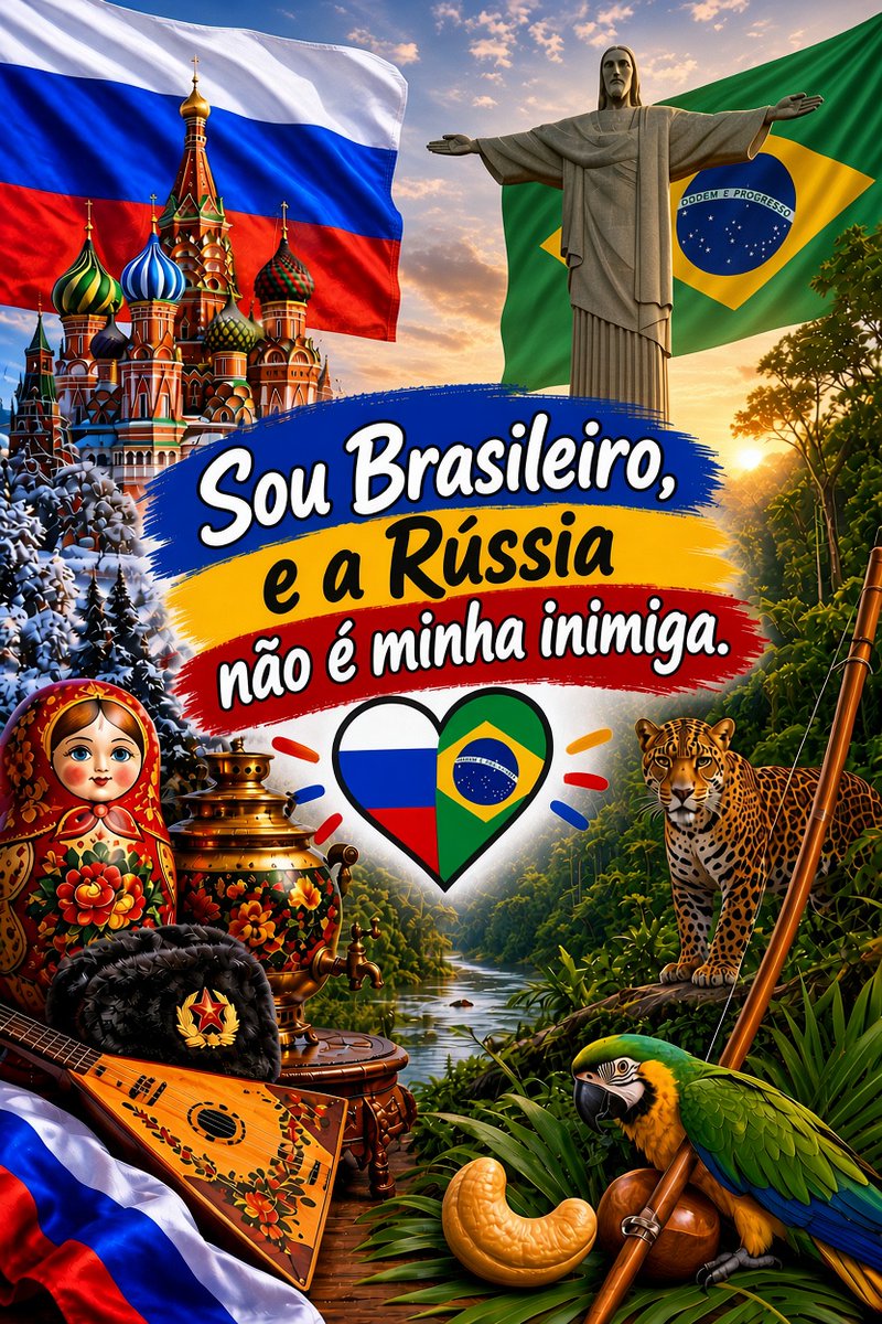 Isaias_Galo's tweet photo. Sou Brasileiro, e a Rússia não é minha inimiga.

Я бразилец, и Россия не мой враг. https://t.co/b3jPPPIgAG