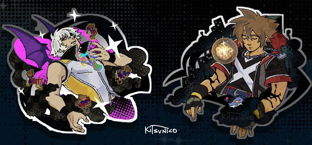 KITSUNIC0's tweet photo. [ Kingdom Hearts ] DDD stickers https://t.co/n5qgBkydMm
