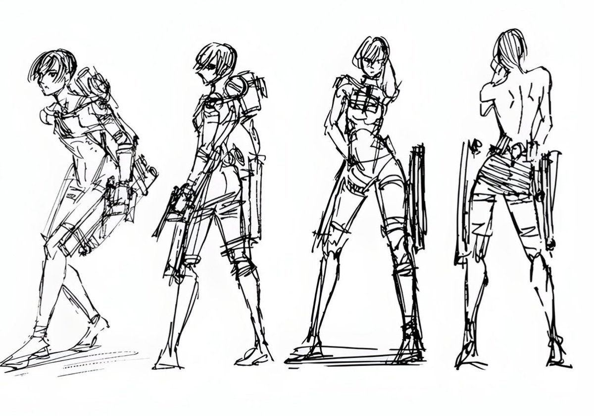 mdemoroha's tweet photo. I'll never get over these mikasa sketches by isayama https://t.co/YynILj3LWO