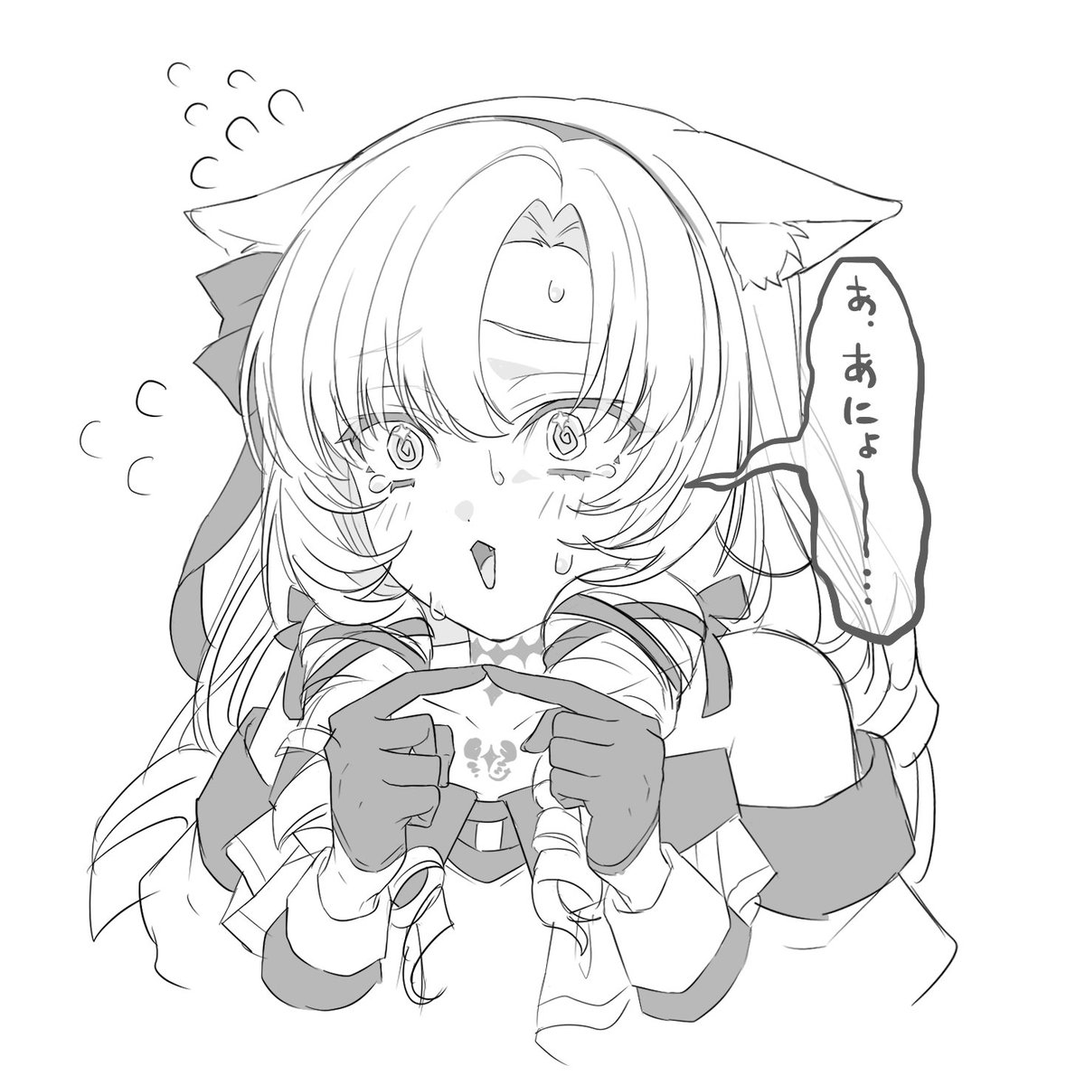 00_00mare's tweet photo. 弱気お嬢さま😿 https://t.co/PUo4Zm41G3