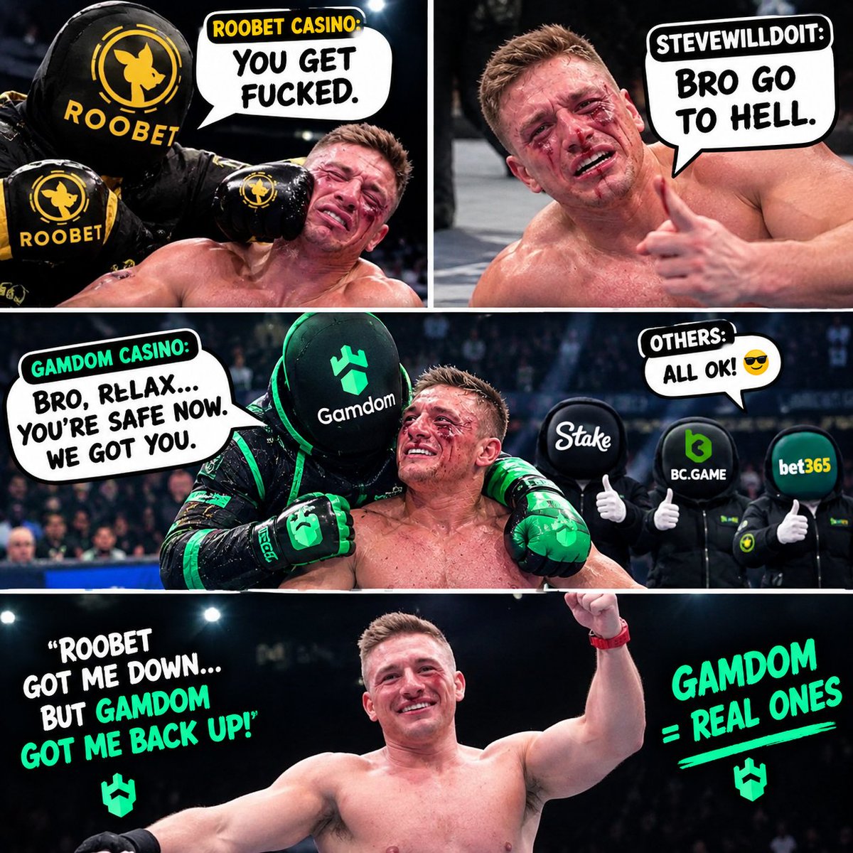 Jonteffs's tweet photo. @stevewilldoit funny as fuck 😂 W gamdom 🫡 https://t.co/qXnUsiZR5I