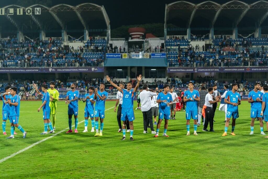 IFTWC's tweet photo. Khalid Jamil: “Everybody played very good. All the credit goes to the players. They work very hard. They have that belief, we must continue with that.” 🇮🇳❤️ https://t.co/5ivEoMMyCc