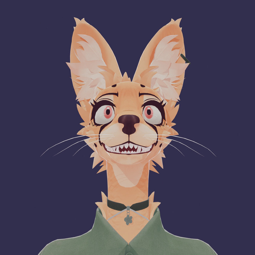 PetalyPowers's tweet photo. Current WIP textures on serval model + testing out mouth poses and blend shapes. I need to weight paint still https://t.co/VIO2AKclc8